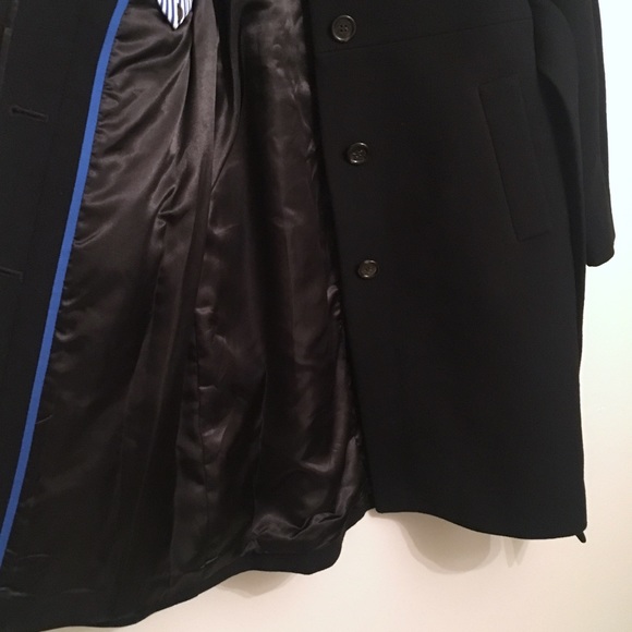 J. Crew NEW Black Double Cloth Funnel Coat Size 00 - Picture 13 of 16